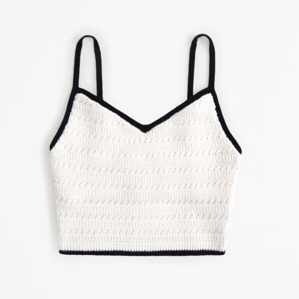 NWT Abercrombie & Fit h Crochet Style Bra Top